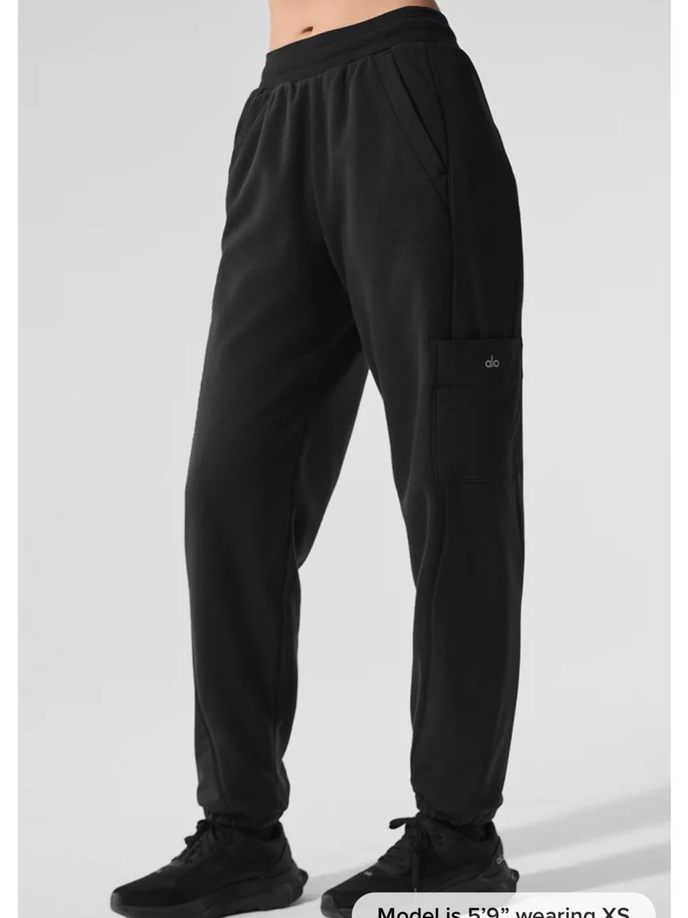 Alo Yoga Polar Fleece Wintry Mix Jogger Pants Women’s Medium $158